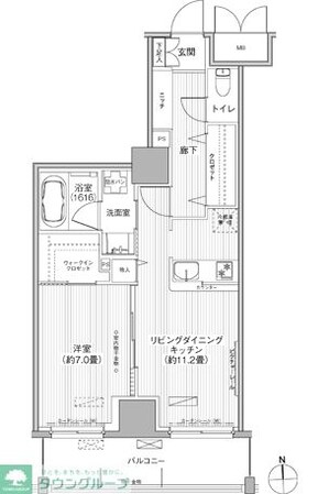 グランシャルール武蔵境の物件間取画像